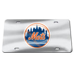 Wholesale-New York Mets SILVER Specialty Acrylic License Plate