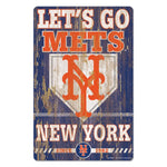 Wholesale-New York Mets SLOGAN Wood Sign 11" x 17" 1/4" thick