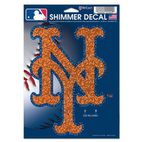 Wholesale-New York Mets Shimmer Decals 5" x 7"