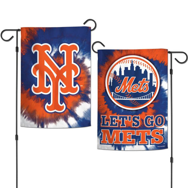 Wholesale-New York Mets Tie Dye Garden Flags 2 sided 12.5" x 18"