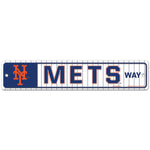 Wholesale-New York Mets Way Street / Zone Sign 3.75" x 19"