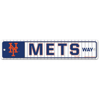 Wholesale-New York Mets Way Street / Zone Sign 3.75" x 19"