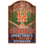 Wholesale-New York Mets Wood Sign 11" x 17" 1/4" thick