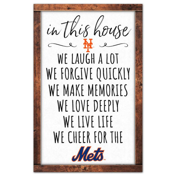 Wholesale-New York Mets Wood Sign 11" x 17" 1/4" thick