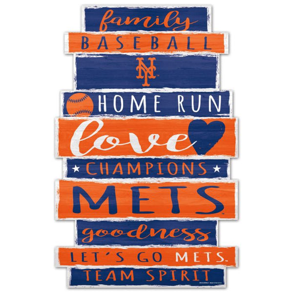 Wholesale-New York Mets Wood Sign 11" x 17" 1/4" thick