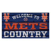 Wholesale-New York Mets Wood Sign 13"x24" 1/4" thick