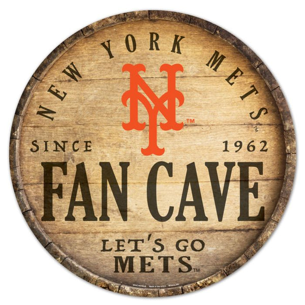 Wholesale-New York Mets Wood Sign 14" Rnd