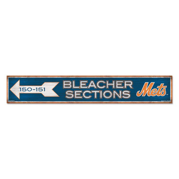 Wholesale-New York Mets Wood Sign 6"x36" 3/8" thick