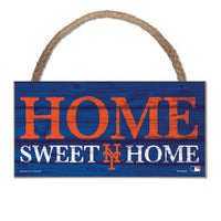 Wholesale-New York Mets Wood Sign w/Rope 5" x 10"