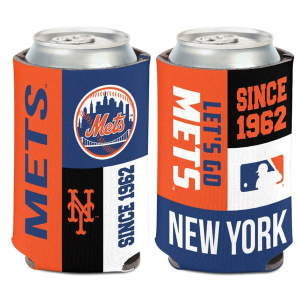 Wholesale-New York Mets color block Can Cooler 12 oz.
