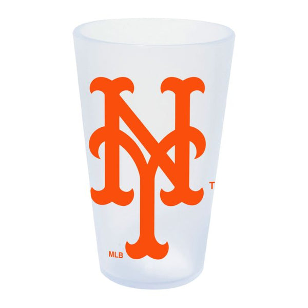 Wholesale-New York Mets icicle 16 oz Silicone Pint Glass