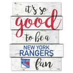 Wholesale-New York Rangers BIRCH Wood Sign 11"X14"