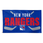 Wholesale-New York Rangers stick Flag - Deluxe 3' X 5'