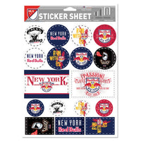 Wholesale-New York Red Bulls Vinyl Sticker Sheet 5" x 7"