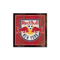 Wholesale-New York Red Bulls Wooden Magnet 3" X 3"