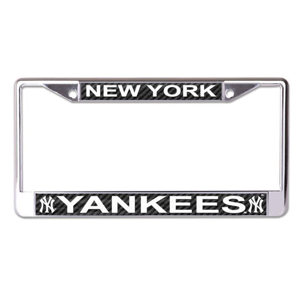 Wholesale-New York Yankees CARBON Lic Plt Frame S/L Printed