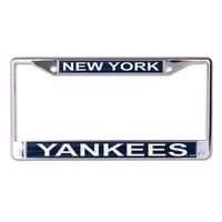 Wholesale-New York Yankees GLITTER Lic Plt Frame S/L Printed