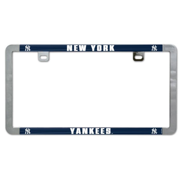 Wholesale-New York Yankees Metal Lic. Plate Frame Slim