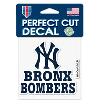 Wholesale-New York Yankees SLOGAN Perfect Cut Color Decal 4" x 4"