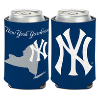 Wholesale-New York Yankees STATE SHAPE Can Cooler 12 oz.