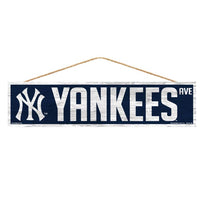 Wholesale-New York Yankees Wood Sign-with Rope 4" x 17"