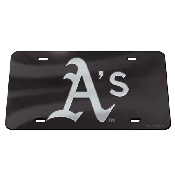 Wholesale-Oakland A's BLACK Acrylic Classic License Plates