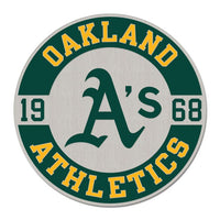 Wholesale-Oakland A's CIRCLE ESTABLISHED Collector Enamel Pin Jewelry Card