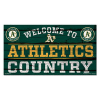 Wholesale-Oakland A's COUNTRY Wood Sign 13"x24" 1/4" thick