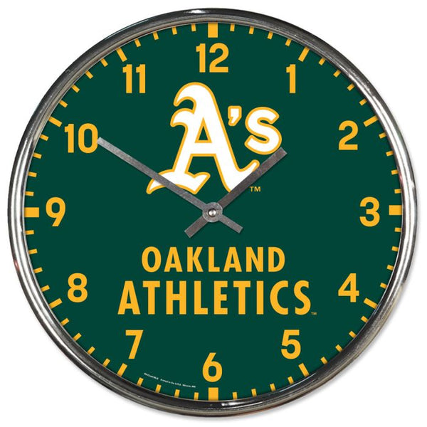 Wholesale-Oakland A's Chrome Clock