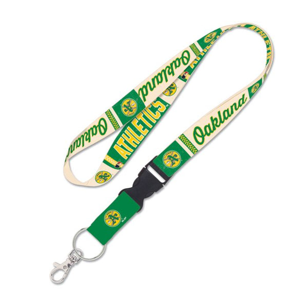Wholesale-Oakland A's / Cooperstown Lanyard w/detachable buckle 1"
