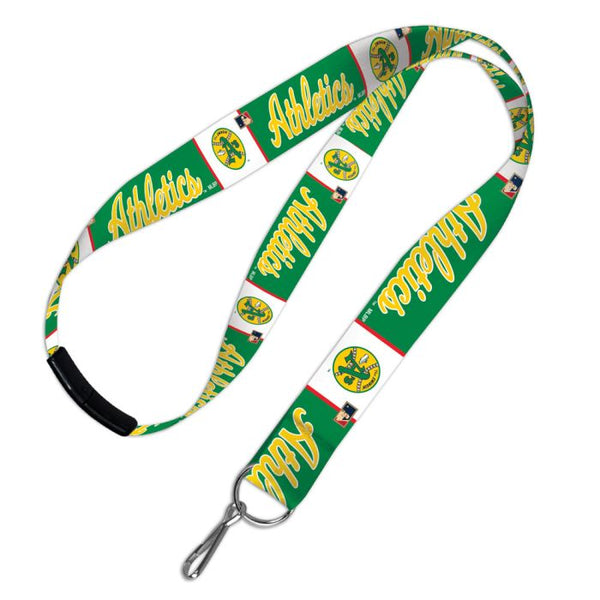 Wholesale-Oakland A's / Cooperstown Lanyards w/Breakaway 1"