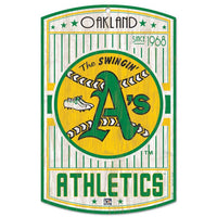 Wholesale-Oakland A's Cooperstown Wood Sign 11" x 17" 1/4" thick