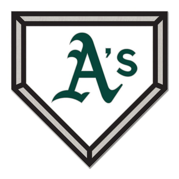 Wholesale-Oakland A's HOME PLATE Collector Enamel Pin Jewelry Card