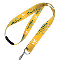 Wholesale-Oakland A's Lanyards w/Breakaway 1"