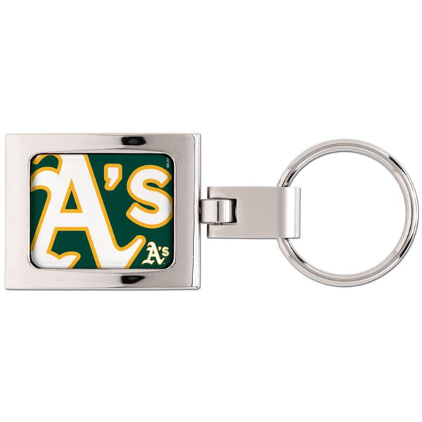Wholesale-Oakland A's Premium Domed Key Ring