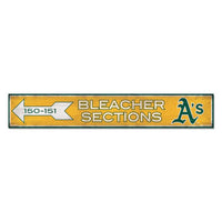 Wholesale-Oakland A's SECTIONS Wood Sign 6"x36" 3/8" thick