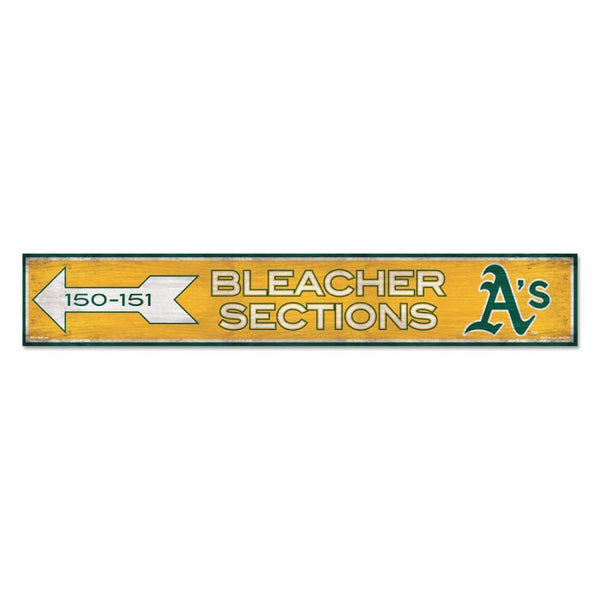 Wholesale-Oakland A's SECTIONS Wood Sign 6"x36" 3/8" thick