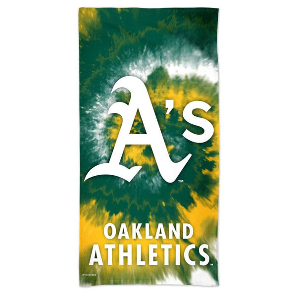 Wholesale-Oakland A's TDYE Spectra Beach Towel 30" x 60"