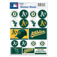 Wholesale-Oakland A's Vinyl Sticker Sheet 5" x 7"