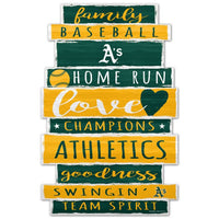 Wholesale-Oakland A's Wood Sign 11" x 17" 1/4" thick