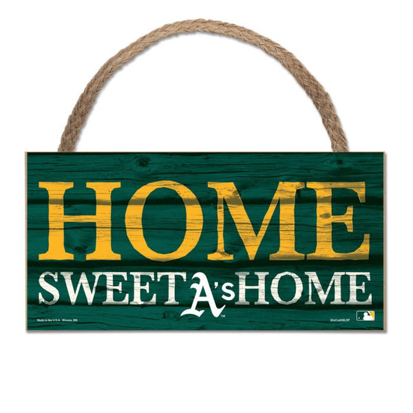 Wholesale-Oakland A's Wood Sign w/Rope 5" x 10"