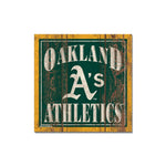 Wholesale-Oakland A's Wooden Magnet 3" X 3"