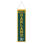 Wholesale-Oakland A's Wool Banner 8" x 32"