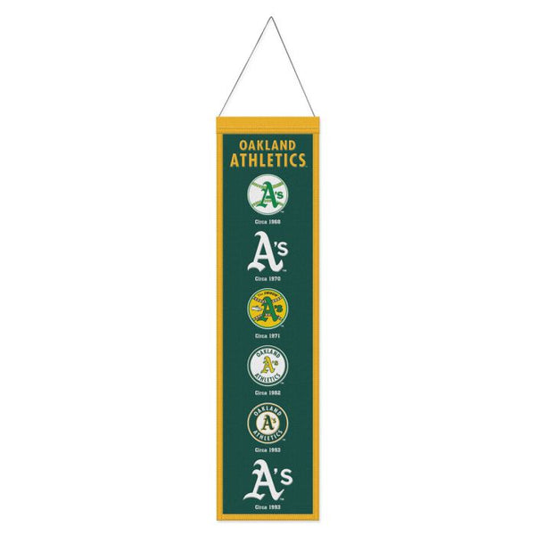 Wholesale-Oakland A's Wool Banner 8" x 32"