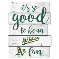 Wholesale-Oakland A's birch Wood Sign 11"X14"