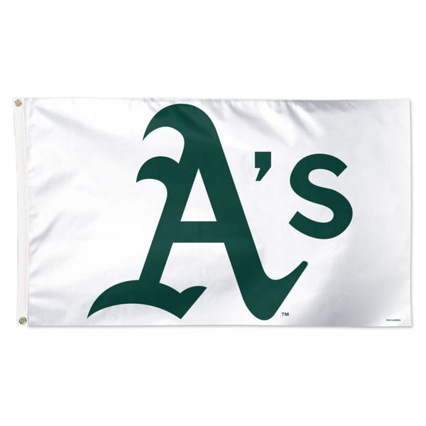 Wholesale-Oakland A's white Flag - Deluxe 3' X 5'