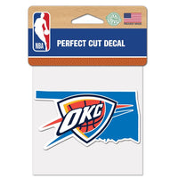 Wholesale-Oklahoma City Thunder state Perfect Cut Color Decal 4" x 4"