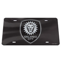 Wholesale-Orlando City SC BLACK Specialty Acrylic License Plate