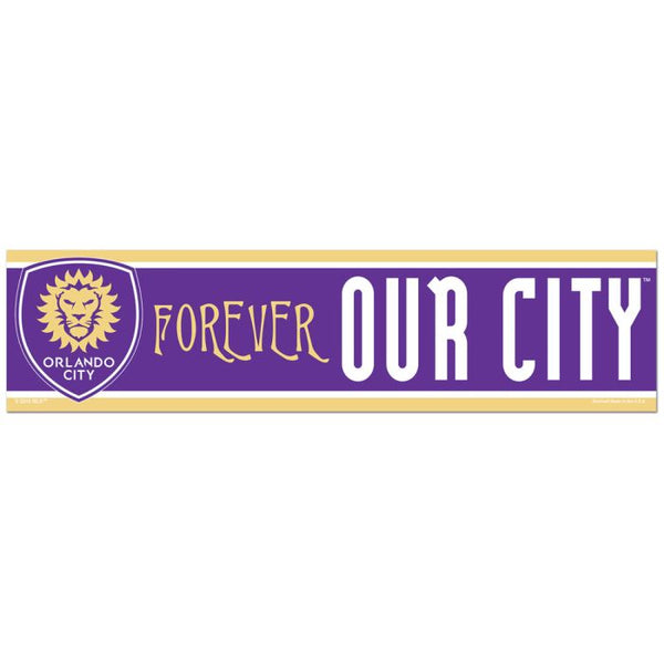 Wholesale-Orlando City SC Bumper Strip 3" x 12"