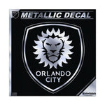 Wholesale-Orlando City SC Decal Metallic 6" x 6"